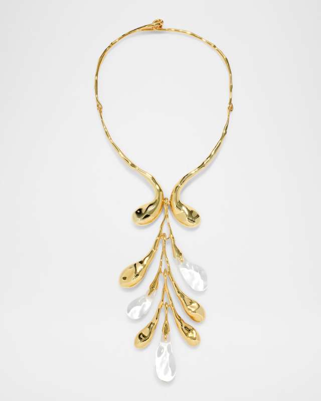 Liquid Lucite Sapling Collar Necklace
